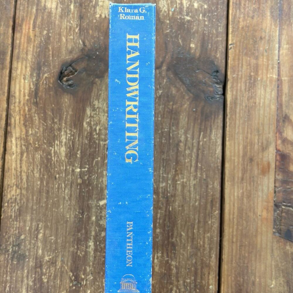 1952 Handwriting Pantheon Hardcover Book Klara G Roman Analysis Ephemera VTG